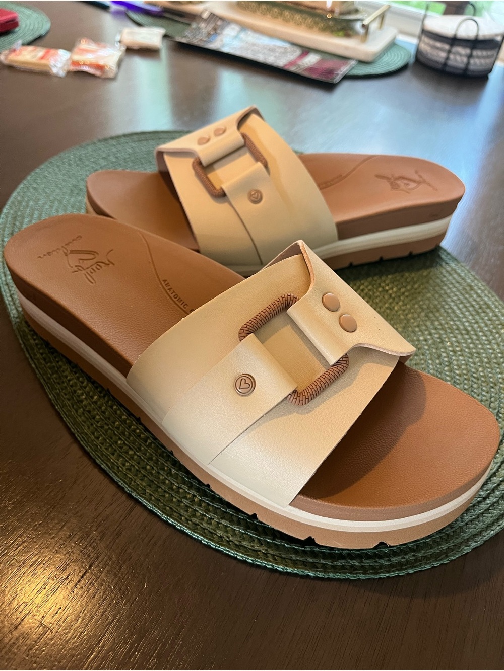 Reef Banded Horizon Buckle Slide Sandal - Women's 9 NEW